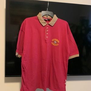 Men’s NFL team logo polo short sleeve shirt